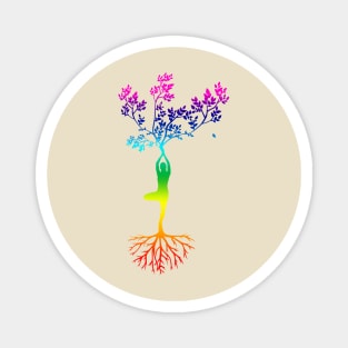 Yoga spiritual chakra tree of life spirituel magic Magnet